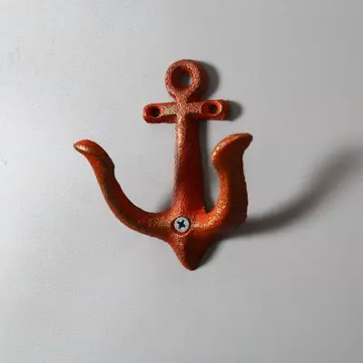 Красный Модель якоря, железное украшение для стен, украшение для дома, украшение для дома из смолы, аксессуары для интерьера, ремесло, настенный крючок - Цвет: Красный