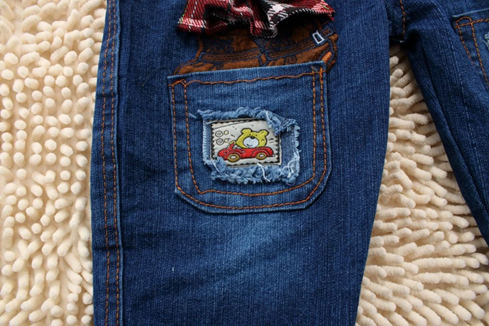 9M-24M Baby Girl Clothing Bebe Boy Overalls Animal Cow Long Pants Cartoon Kwaii Jumpsuit Denim Jeans Rompers Toddler Clothes