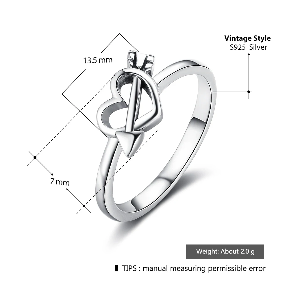 Arrow Of Love Design Ring 925 Sterling Silver Rings For Women OL Jewelry Gift For Her (JewelOra RI102915)