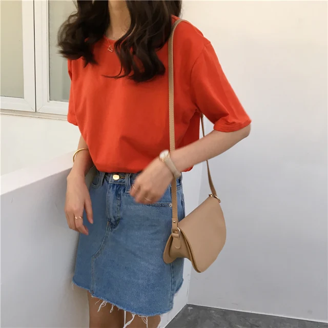 Jielur Tee Shirt 15 jednolity kolor podstawowe T koszula kobiety na co dzień O-neck Harajuku lato Top koreański Hipster biały t-shirt S-XL Dropship tanie i dobre opinie COTTON Poliester Elastan NONE Tees Stałe Topy Krótki REGULAR t shirt women camisetas mujer streetwear magliette donna Jielur Tee Shirt 15 jednolity kolor podstawowe T koszula kobiety na co dzień O-neck Harajuku lato Top koreański Hipster biały t-shirt S-XL Dropship tanie i dobre opinie COTTON Poliester Elastan NONE Tees Stałe Topy Krótki REGULAR t shirt women camisetas mujer streetwear magliette donna