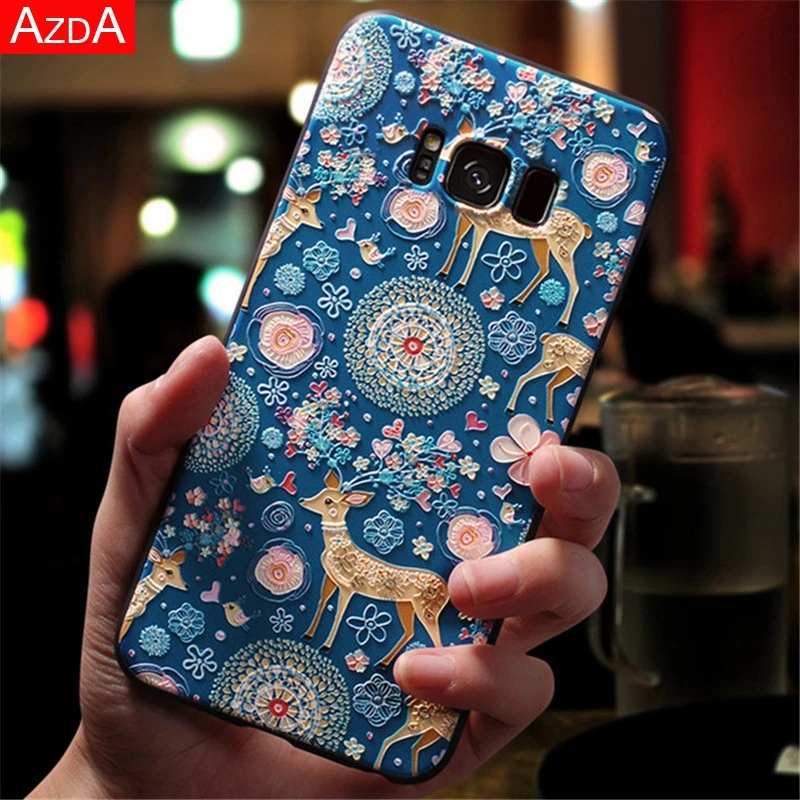 

3D Emboss Case For Samsung Galaxy S10 S10E S8 S9 S7 Edge J5 J7 2017 J4 J6 Plus A9 A8 A7 2018 Note 8 9 M10 M20 A30 A50 Soft Cover