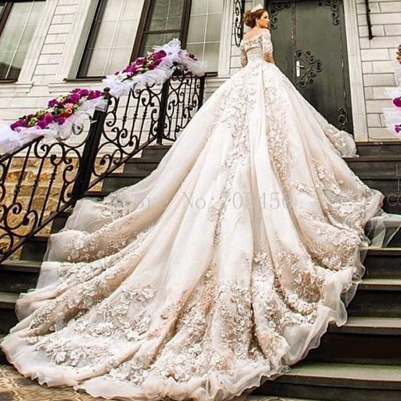 Ball Gown Most Elegant Wedding Dresses 2016 New Fashion Ball Gown Most Elegant Wedding Dresses 2016 New Fashion Vestido De Novia Bridal Gowns Weddings And Events Royal Train In From
