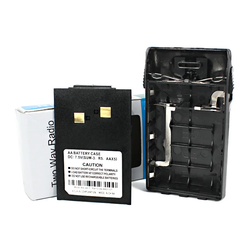 Case do Escudo da Bateria do Rádio aa para Wouxun Kg-669 Kg-679 Mais Kg-689 Kg-703 Kg-810 Walkie Talkie 5 Kg-uvd1p Kg-uv6d Kg-uv5d Kg-kg-uv3d 1 Cheap Walkie-talkie