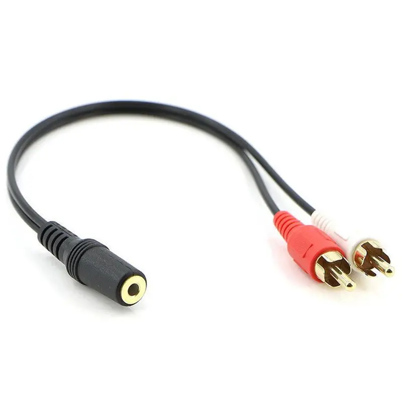 2 RCA Штекерный разъем 3 5 мм Aux стерео аудио кабель|Кабели HDMI| |