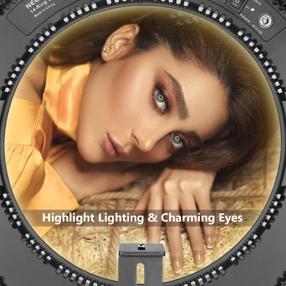 Neewer 14 дюймовый наружный Dimmable bi цвет SMD СВЕТОДИОДНЫЙ кольцевой светильник ing