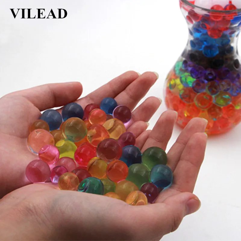 

3000pcs/Lot 12 Color Pearl Shaped Crystal Soil Water Jelly Balls Water Crystal Beads Gel Balls for Plants Water Grow Balls