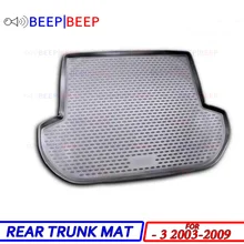 Для Mazda 3 2003-2009 Автомобильный Коврик для багажника, задний внутренний багажник, Грузовой лоток, напольный ковер, автомобильный Стайлинг, украшение интерьера, аксессуары