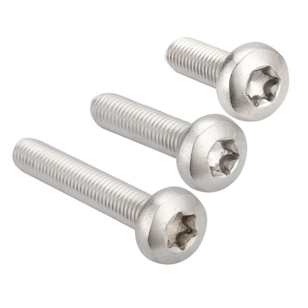 Stainless Steel Tamper Proof Torx Pan Head Machine Screw Nylock M3 x 4mm-50mm Length |
