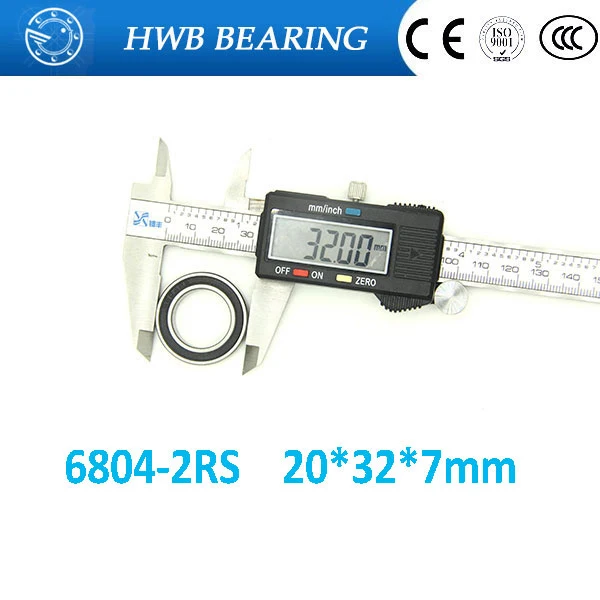 Free shipping 10Pcs 6804-2RS 6804RS 6804 rs/2rs 20*32*7mm Deep Groove Ball Bearings 20 x 32 x 7mm for bicycle part 5pcs 6201 2rs 6201rs 6201rs 6201 rs deep groove ball bearings 12 x 32 x 10mm free shipping high quality