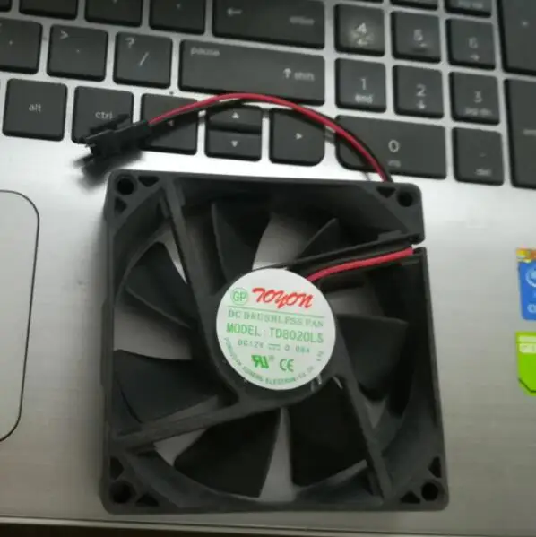 Original 12V 0.08A 80*80*20 TD8020LS 2 wire refrigerator fan | Компьютеры и офис