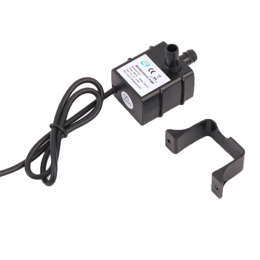 

Waterproof Ultra-quiet Mini Water Pump 240L/H DC 12V 2 Phase CPU Cooling Car Brushless Submersible Fountain Aquarium Circulating