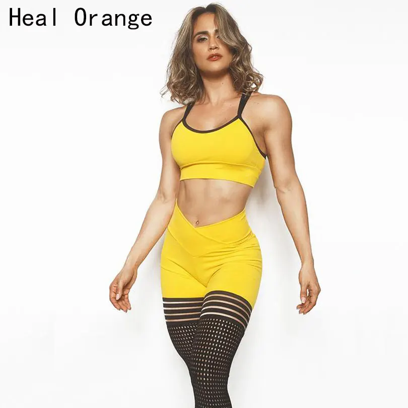 

Women Yoga Set Gym Clothing Ombre Seamless Leggings+Cropped Shirts Workout Sport Suit Women Long Sleeve Fitness Set Active Wear