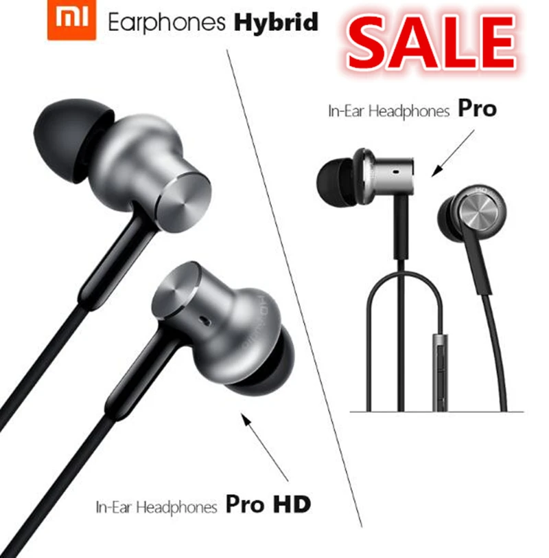 100 Original Xiaomi Mi In Ear Headphones Pro HD Circle Iron Wired Xiaomi Headset Noise