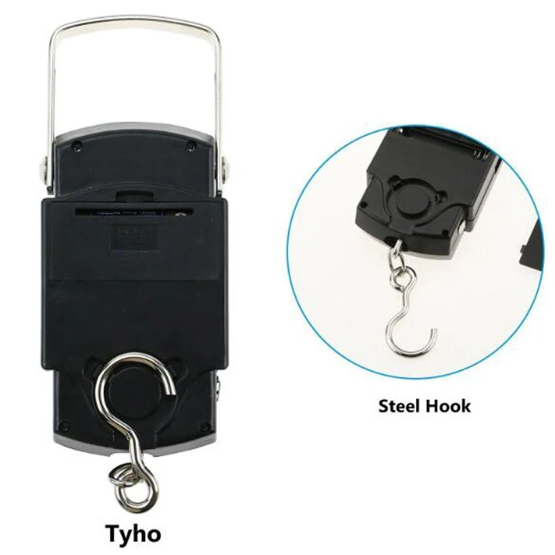 Electronic Balance Hand Scales,Mini Pocket Digital Travel Suitcase Luggage Scale,Precision Steelyard Scales For Fishing 50kg/10g