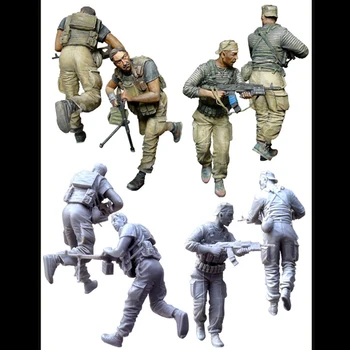 

1/35 Resin Soldier Model Russian Contract Soldier Chechen Republic Figures 2pcs