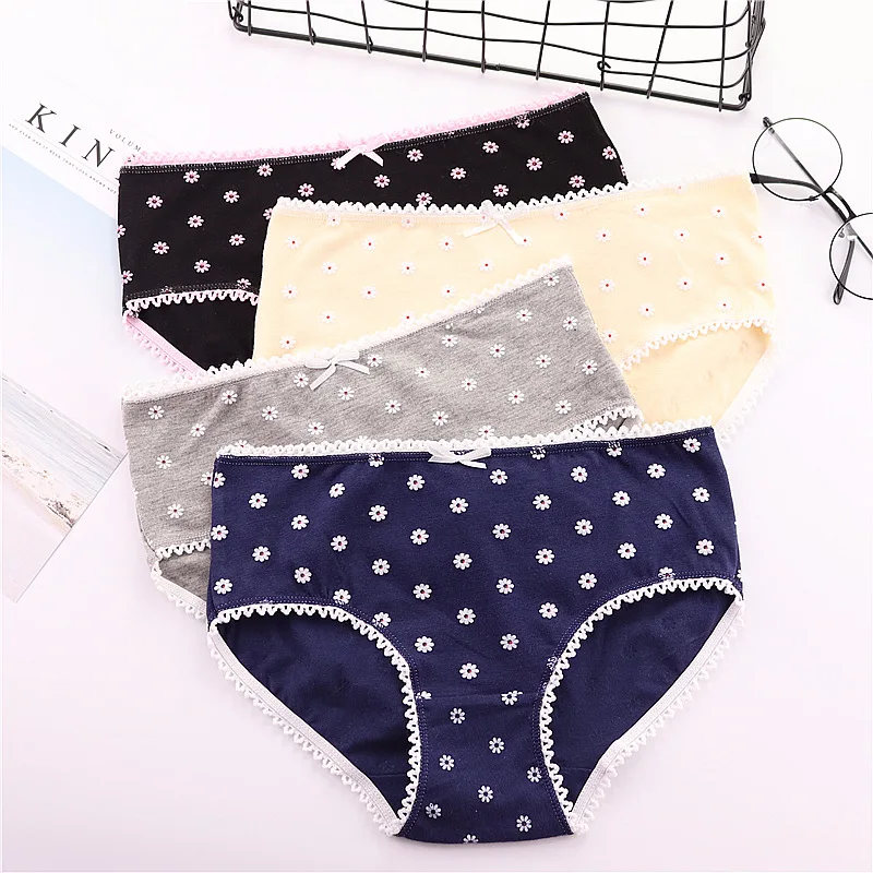 ZQTWT New Arrival 3D Flower Women Lingerie Sexy Panties Bow Seamless