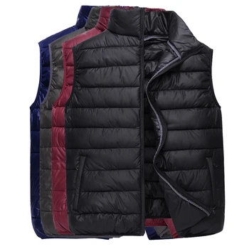 

2020 men warm cotton feather waistcoat qiu dong outfit warm vest
