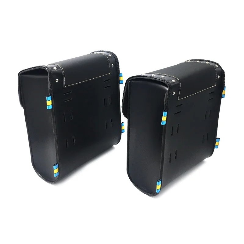 2018 Motorcycle Bags Luggage Front Fork Tool Bag Leather Bag Synthetic Handlebar Bags for Harley Sportster Dyna For BMW R1200gs (4)