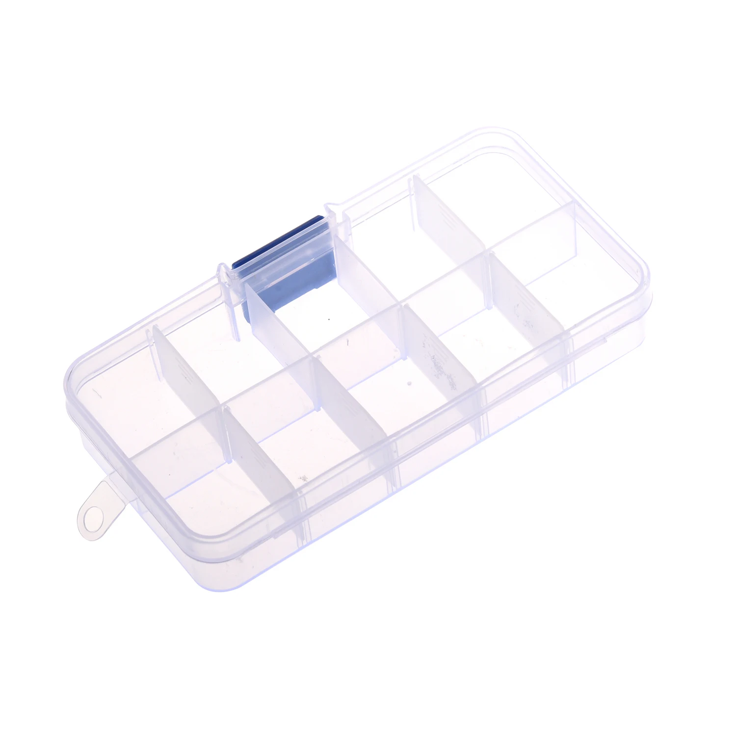 

1 to 10 Compartment Plastic Storage Box Transparent for Pearl pin Jewelry Tools Small Accessories