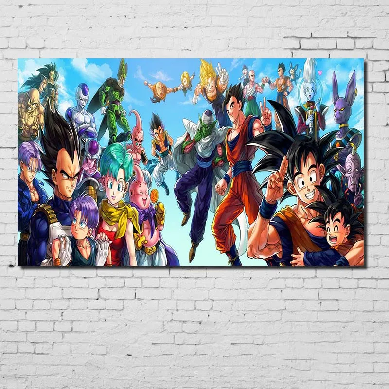 Cosy Moment Dragon Ball Z/GT плакат белая крафт-бумага печать в формате HD мультфильм Стрекоза плакаты на стену, изображения для гостиной QT485 - Цвет: Коричневый