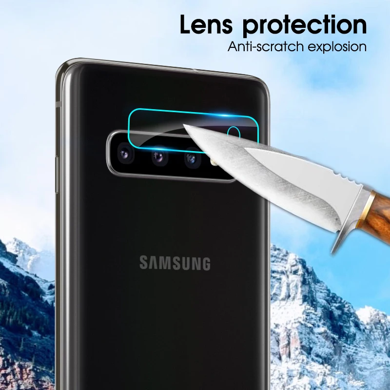 2 шт./лот Защитная пленка для камеры из закаленного стекла samsung Galaxy S10 Plus S10e S9 S8 S7 Edge