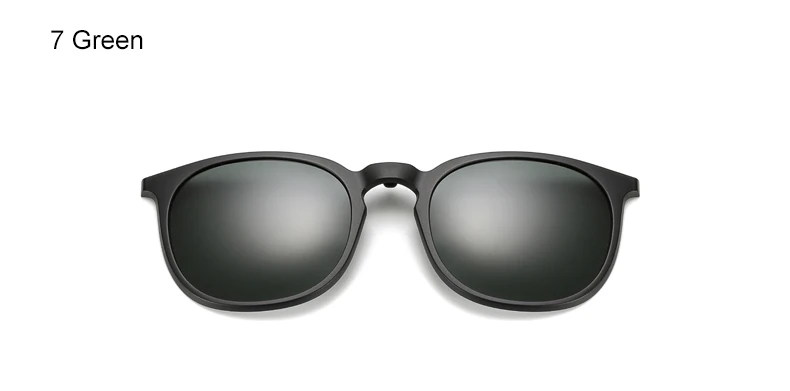 Ralferty 5 в 1 мульти-зажим ультра-светильник TR90 Магнитный поляризованный зажим на солнцезащитных очках женские круглые солнцезащитные очки A8805