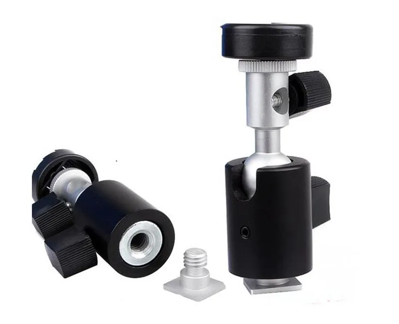 Universal 360 Degree Swivel 1/4 Camera Flash Hot Shoe Adapter Umbrella Holder Light Stand Bracket Type C Photography Accessory