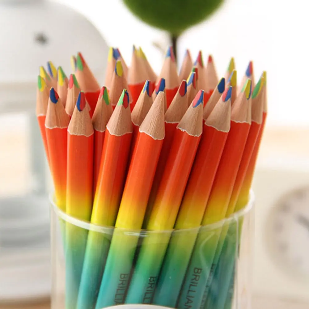 

Limit shows Rainbow Color Pencil 4 in 1 Colored Drawing Painting Writing School Office Learning office supplies painting tool