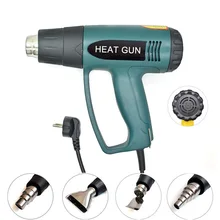 110 V/220 V-240 V 2000W горячий воздух пистолет ЕС/штепсельная вилка американского стандарта промышленный Электрический терморегулятор для упаковки в термоусадочную пленку Термальность нагреватель