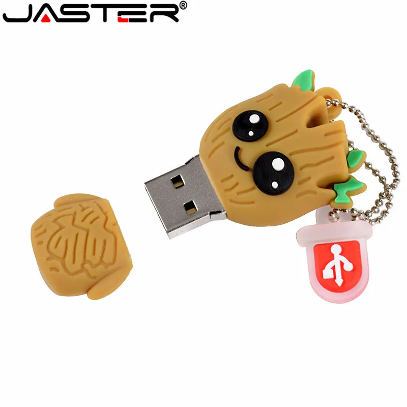 Jaster Lovely Мультфильм Грут флэш-накопитель usb милый супер heros карта памяти, Флеш накопитель 4 ГБ 8g 16 ГБ 32 ГБ 64 Гб креативный pendrive