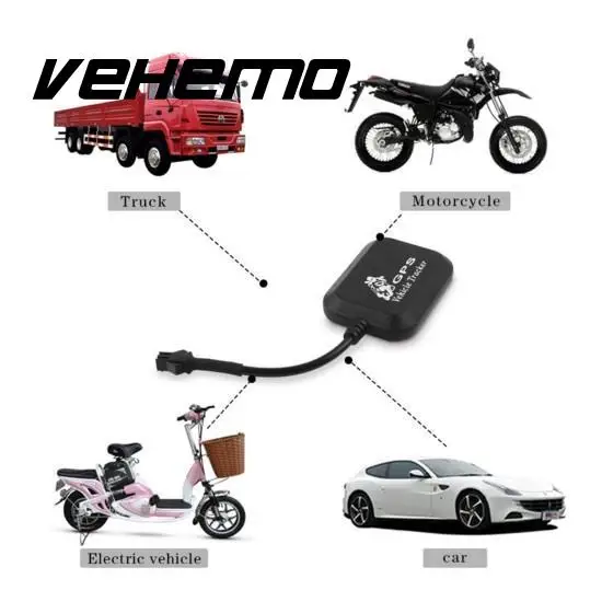 Vehemo Motorcycle GPRS GSM GPS Tracker mini Locator 4 Bands Real Time Tracking Tracker Device for Car Auto Vehicle Tracker