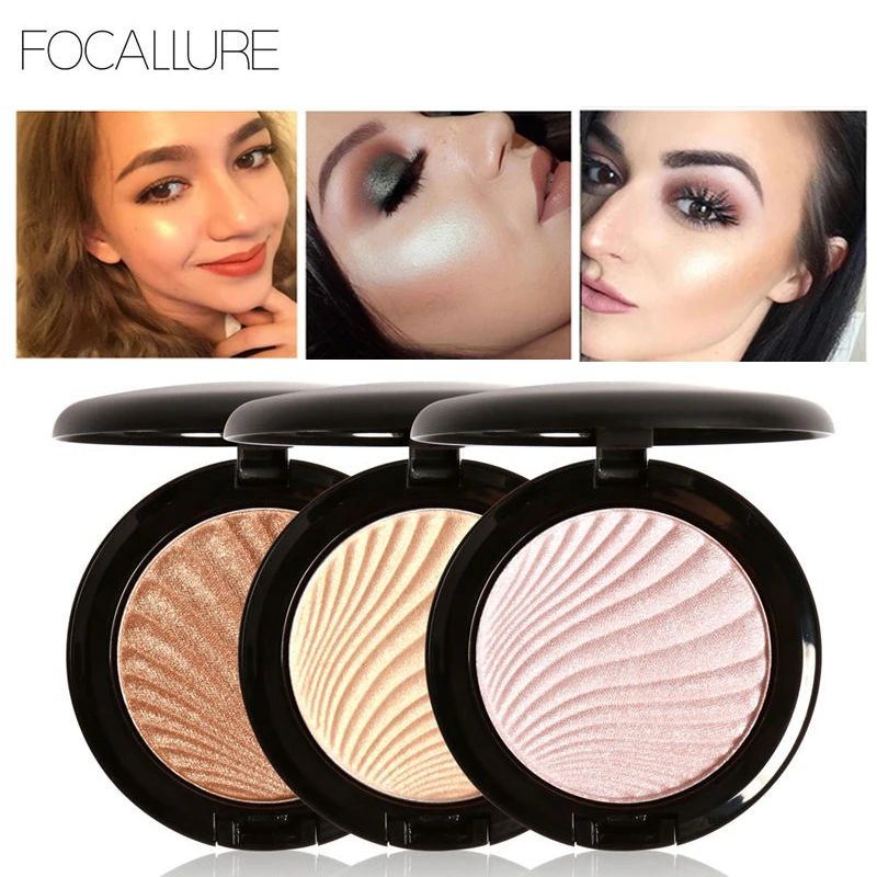 New Foundation Makeup Face Brightener Glow Shimmer Highlighter Powder