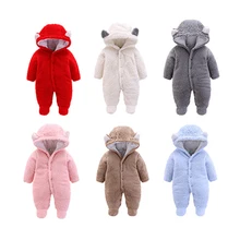 6 Colors Newborn Baby Winter Hoodie Rompers Infant Baby Girls Boy Warm Climbing Clothes Outwear Thickening Coral fleece Jumpsuit 6 Colors Newborn Baby Winter Hoodie Rompers Infant Baby Girls Boy Warm Climbing Clothes Outwear Thickening Coral fleece Jumpsuit
