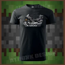 Лидер продаж, новая мужская футболка немецкая Классическая футболка с мотоциклами K1200LT футболка с круглым вырезом K 1200 LT