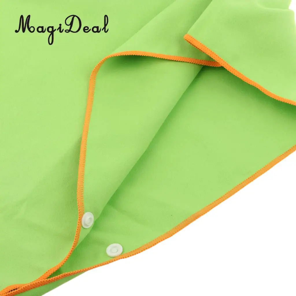 MagiDeal Surf Beach Wetsuit Changing Towel Poncho Robe & Hood, Pocket, Mesh Bag for Surfer, Swimmer, Diver - One Size Fits All