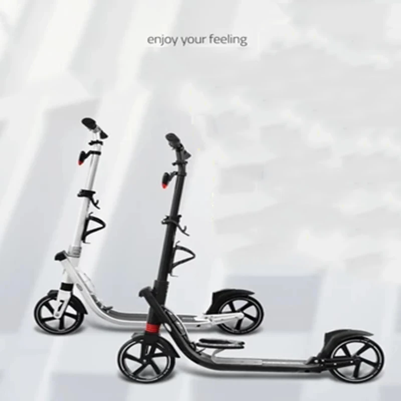 adult children kick scooter foldable PU 2wheels bodybuilding all aluminum shock absorption urban campus transportation
