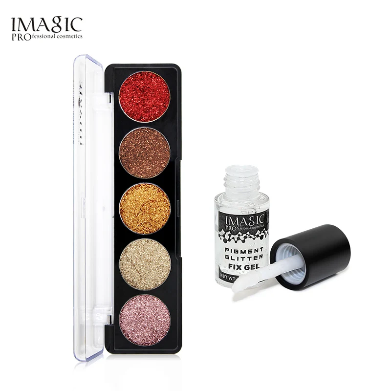 

IMAGIC Pressed Glitterinjections EyeShadow Rainbow EyeShadows Cosmetic Make up Pressed Glitters Diamond Eyeshadows