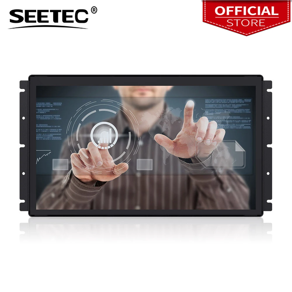 

Seetec PF173-9CT 17.3 Inch 1920x1080 Open Frame Monitor 17.3" Projected Capacitive 10-Point Touch LCD Industrial Monitor