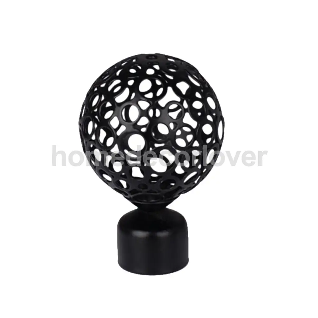 

1 Piece Retro Curtain Pole Rod Finials Ends Heads 28mm