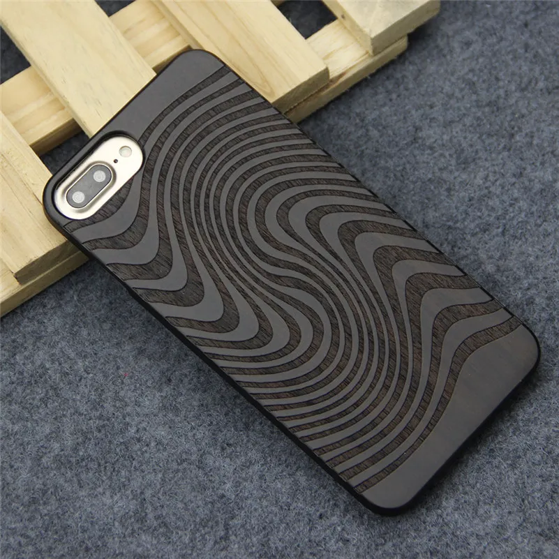 

Wood+PC Case for iPhone 7 Retro Nature Bamboo Wooden Hard Back Cover Case For Apple iPhone7 7 Plus