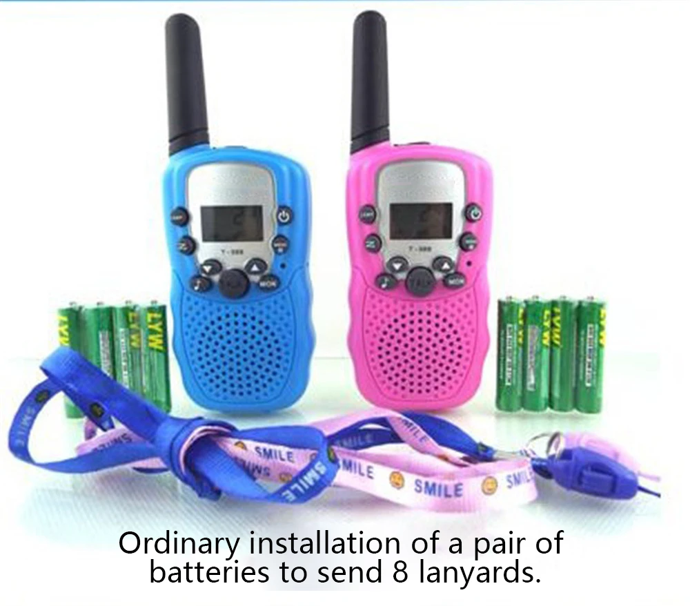 Brinquedos para Crianças Handheld sem Fio Pai-filho ao ar Produtos Eletrônicos Walkie-talkie Multi-color Chamada Livre Comunicação Brinquedo T388 3 handheld sem fio chamada pai-filho ao ar