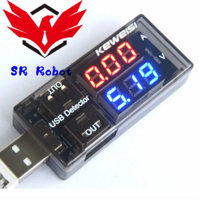 USB Current Voltage Tester USB Voltage Ammeter USB Detector Double Row Shows