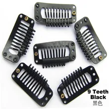 100 шт. заколки для парик 32 мм наращивание волос клипы черный цвет привязать зажимы для наращивания волос я формировать парик клипы