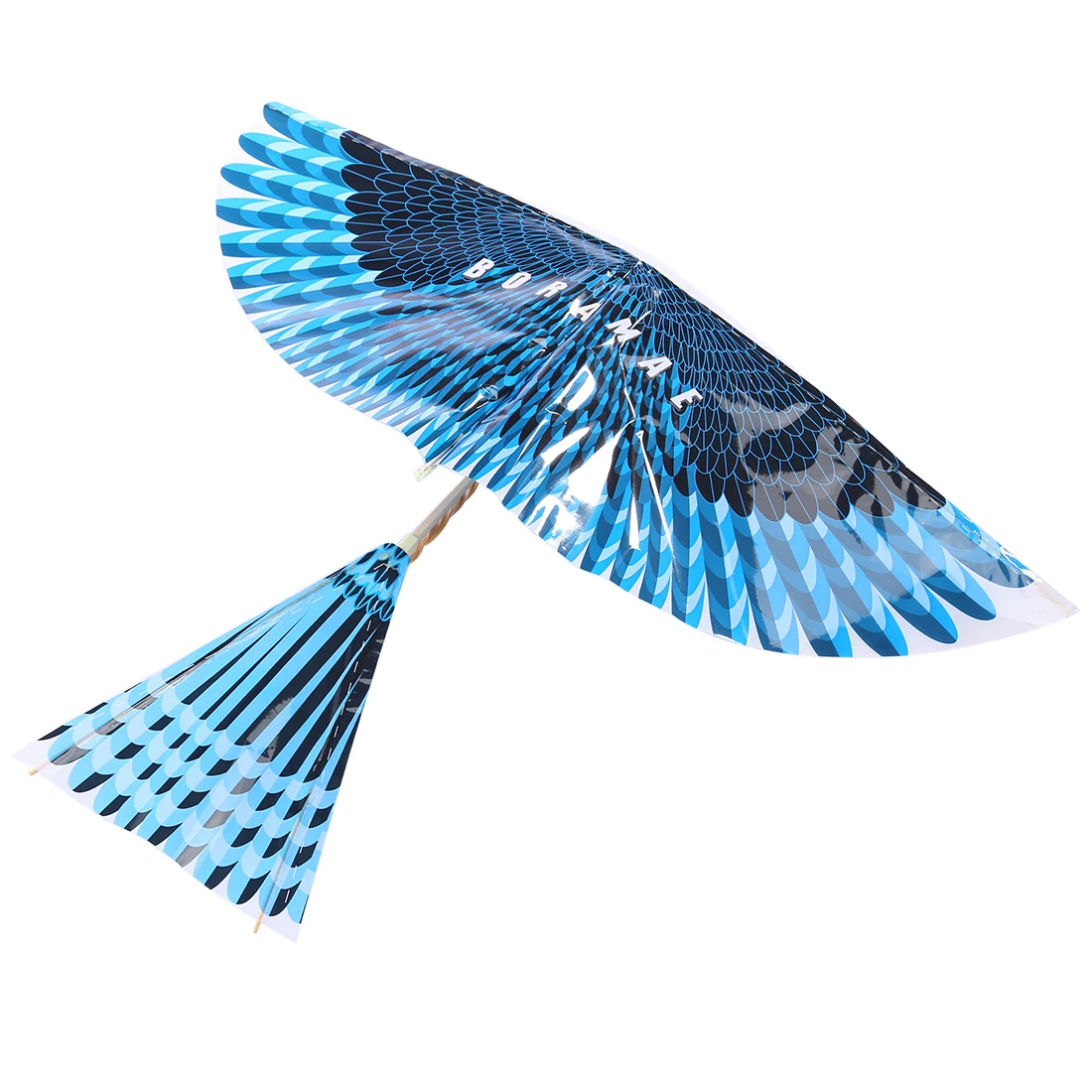

High Recommend 1 Pcs DIY Flying Bird Assemble Elastic Rubber Band Power Flying Kite Toy Intellectual Toy For Kids - Blue