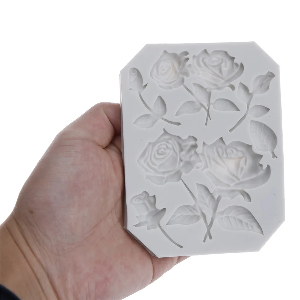 Силиконовая форма в виде цветка розы помадка в форме розы формы шоколад мастика пресс-форм инструменты для украшения тортов из мастики