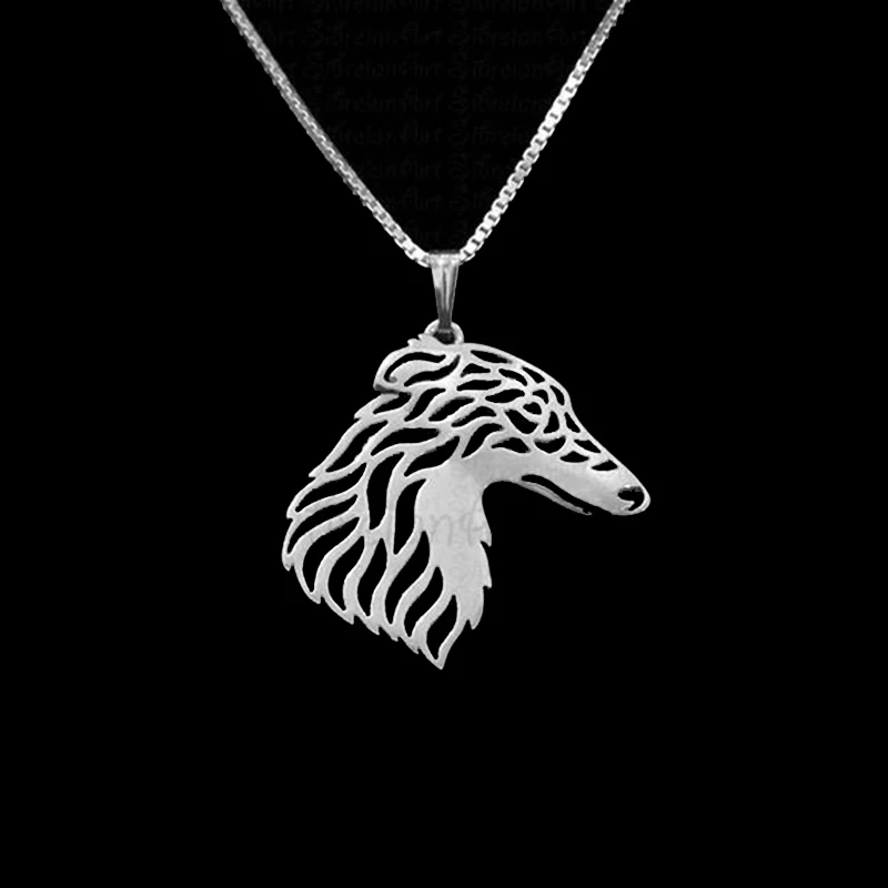 

Wholesale Silken Windhound jewelry - Silver and gold pendant and necklace-free ship 12pcs/Lot