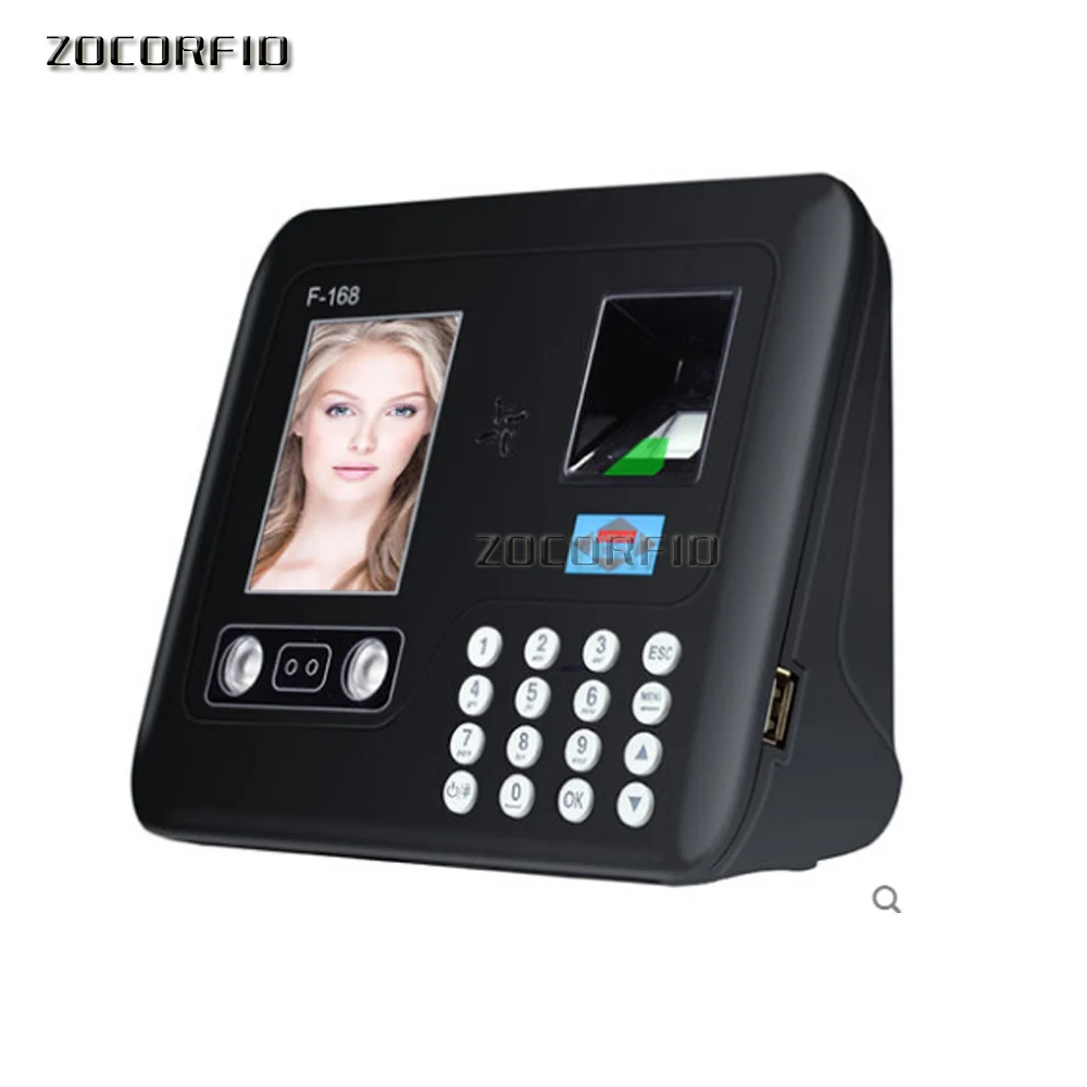 2.8" TFT LCD Touch Screen Biometric Attendance Face Recognition Time Attendance Time Clock+fingerprint+passowrd