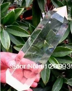 

0014 Hot sale*White NATURAL clear quartz crystal point healing with gift