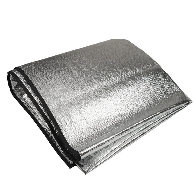 Outdoor Camping Pad Waterproof Double Picnic Mats Double-Sided Aluminum Foil Moisture Pads Sponge Body Suitable For Tents