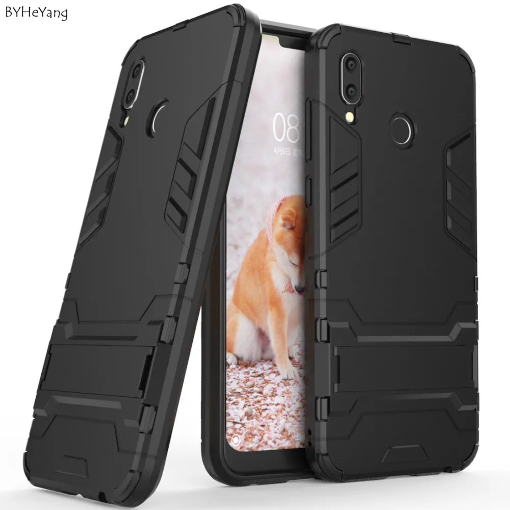 

BYHeYang For Huawei Honor Play Case Anti Knock Hard Rugged Hybrid Armor Capa Protective Slim Back Cover For Huawei Honor Play